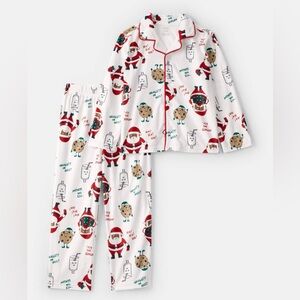 Carter’s Christmas cookie and milk pajamas